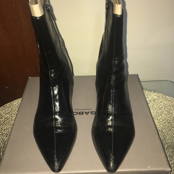 Vagabond Mya Patent Leather Booties 